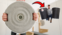 Thumbnail for HOW TO MAKE DIY CONCRETE WEIGHT PLATES w/ a TRASH CAN!!! | Modern Builds