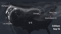 Thumbnail for US fires smoke map Sep. 14-17 2020