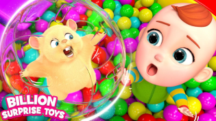 Thumbnail for Indoor Playground with Wheels on the Bus Baby Hamster! Cartoons, and Family PlayToys! | BillionSurpriseToys  - Nursery Rhymes & Cartoons