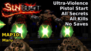 Thumbnail for Doom II: Sunlust - MAP10: Maru (Ultra-Violence 100%) | decino