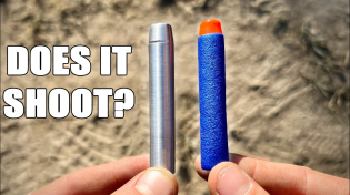 Thumbnail for Testing the longest bullet ever made (3 foot long NERF dart) | Ryan Kung
