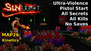 Thumbnail for Doom II: Sunlust - MAP26: Kinetics (Ultra-Violence 100%) | decino