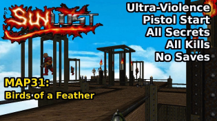 Thumbnail for Doom II: Sunlust - MAP31: Birds of a Feather (Ultra-Violence 100%) | decino