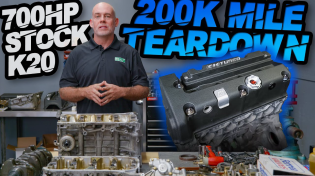 Thumbnail for 700WHP AWD Turbo Honda K20 STOCK 200,000 Mile Engine Teardown | That Racing Channel