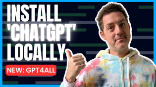 Thumbnail for GPT4ALL: Install 'ChatGPT' Locally (weights & fine-tuning!) - Tutorial | Matthew Berman