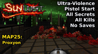 Thumbnail for Doom II: Sunlust - MAP25: Proxyon (Ultra-Violence 100%) | decino