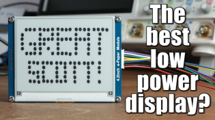 Thumbnail for The best low power display? E-Paper Tutorial | GreatScott!