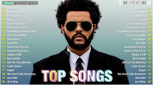 Thumbnail for Billboard Top Songs 2023💥Top 40 Songs of 2022 2023💥The Weeknd, Charlie Puth, Maroon 5, Dua Lipa | Mega Hit Mix