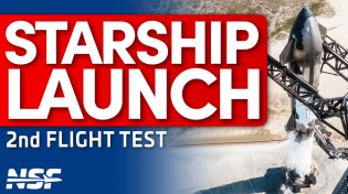Thumbnail for Full Replay: SpaceX Launches Second Starship Flight Test | NASASpaceflight