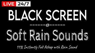 Thumbnail for Black Screen Rain - 99% Instantly Fall Asleep with Rain Sound Black Screen | Sounds of Peaceful
