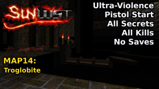 Thumbnail for Doom II: Sunlust - MAP14: Troglobite (Ultra-Violence 100%) | decino